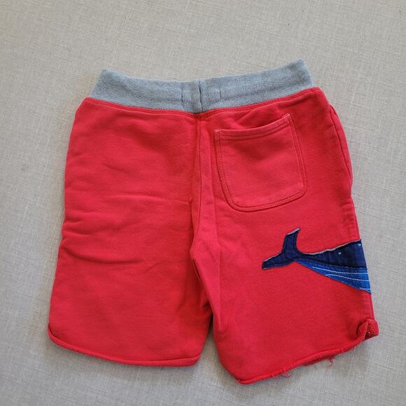 Mini Boden Whale Applique Red Shorts - Picture 2 of 3